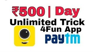 4FUN App Click Unlimited Tricks/Script Daily Self Income screenshot 2