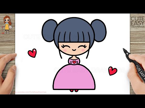 How to Draw a Cute Girl Easy Step by Step for Kids and Beginners