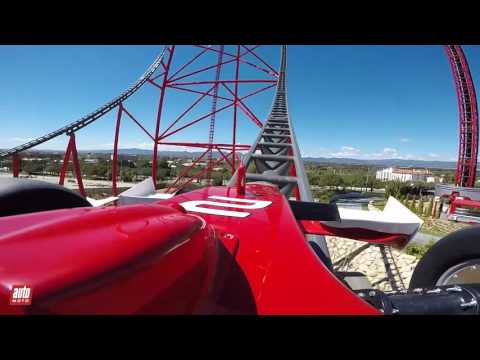 Ferrari Land [POV] : à bord de l'accélérateur vertical Red Force (PortAventura)