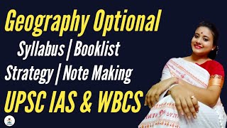 Geography Optional Strategy For UPSC IAS & WBCS || Syllabus Analysis Booklist || UPSC WITH PUJA ||