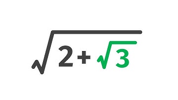 Simplifying sqrt(2+sqrt(3))