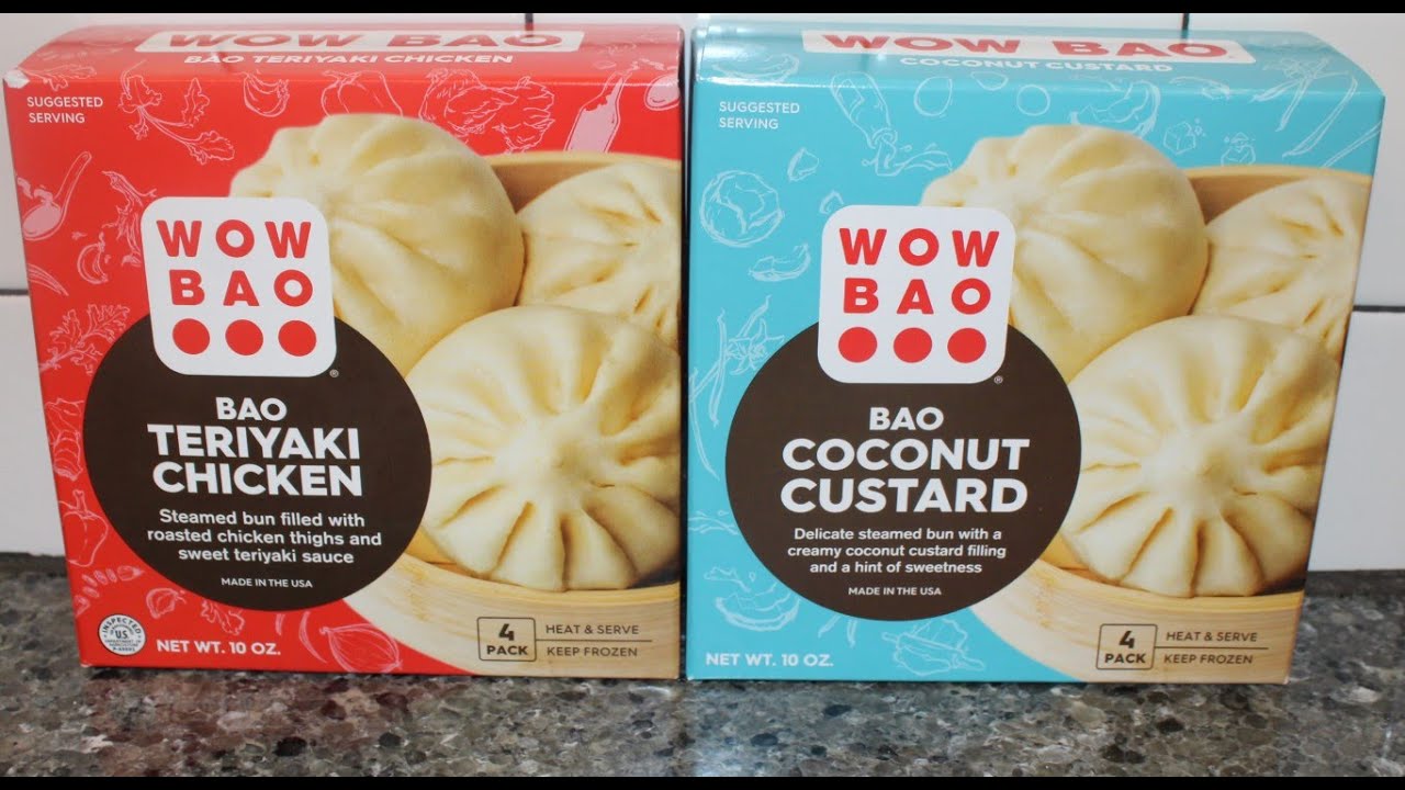 Wow Bao Bao Teriyaki Chicken & Bao Coconut Custard Review YouTube