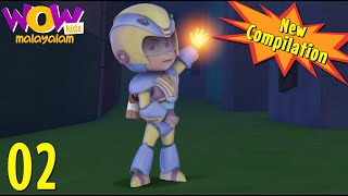 Vir the robot boy | Malayalam Cartoon |New  Compilation 02| Malayalam Moral Stories |Malayalam Story