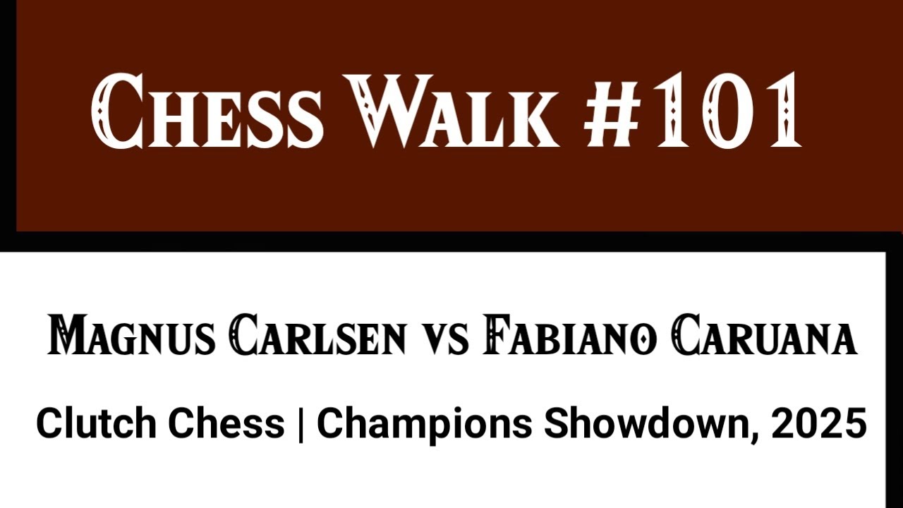Magnus Carlsen vs Fabiano Caruana • Clutch Chess | Champions Showdown ...