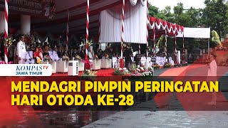 Mendagri Pimpin Peringatan Hari Otoda Ke-28 di Surabaya