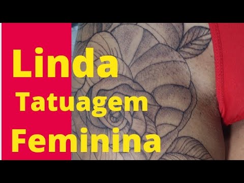 Linda tattoo floral tatuagem Feminina