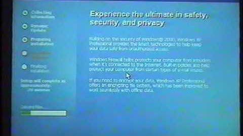 Install Windows XP -part 2