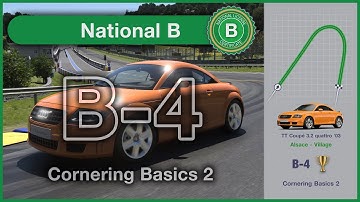 B-4 Cornering Basics 2 - GOLD TIME - Gran Turismo 7 - National B Licence