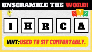 Thumbnail "Most People Can't Unscramble Half of These Words: Can You?"