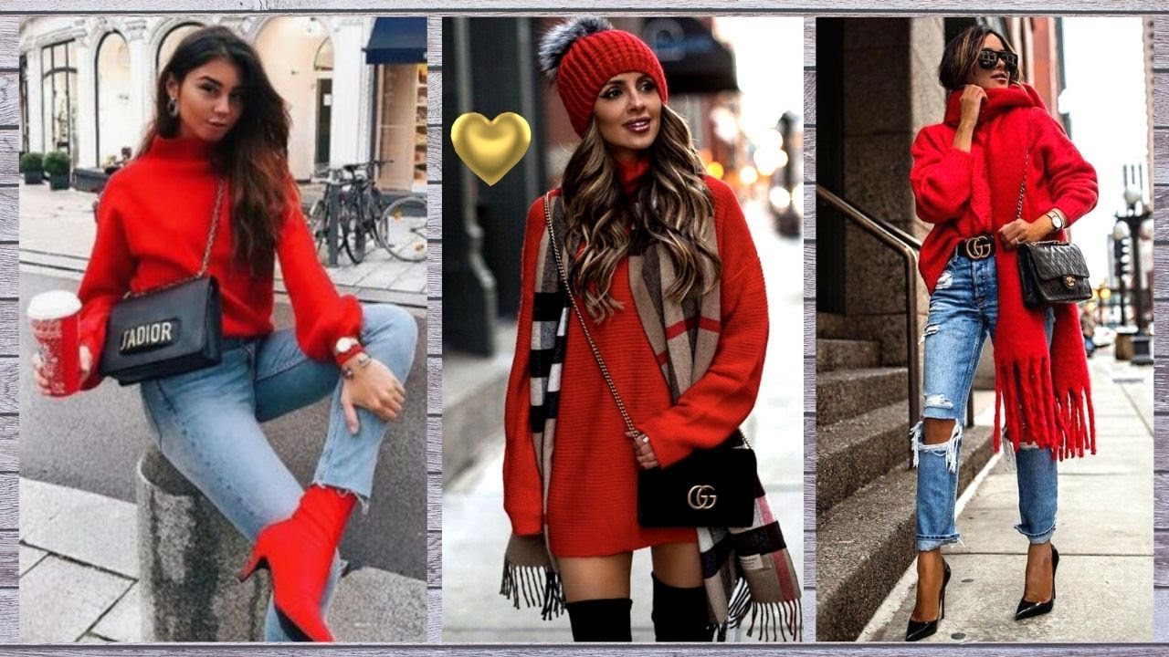 ♥MODA 2020 OUTFITS COLOR ROJO PARA ELEVAR TU ESTILO EN ESTE OTOÑO INVIERNO  2020/ TENDENCIAS 2020 - YouTube