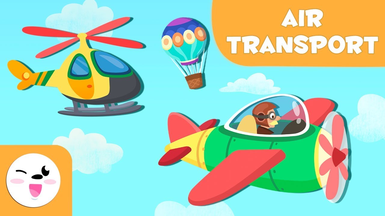 Air Transport Vehicles For Kids Vocabulary For Children Youtube