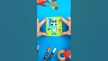 Solving Paper Craft Impossible Puzzle with Scary Bubbaphant by Smiling Critters #smilingcritters