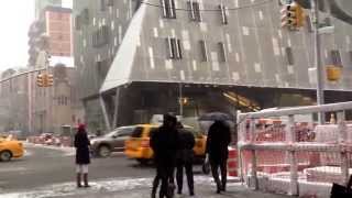 Cooper Union with snow