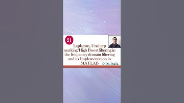 What is Laplacian and Unsharp masking/High Boost filtering in DIP? #shorts #ytshorts