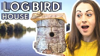 2 Ways to Make a Log Bird House | The Carpenter's Daughter