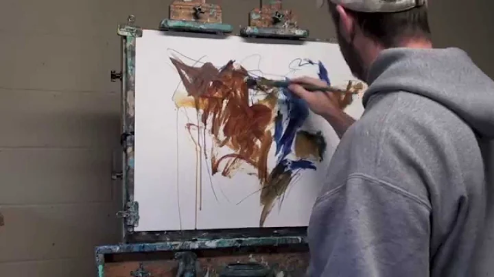 Abstract Fine Art Painting with Mixed Media- Part ...