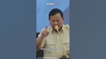 Saat Prabowo Berpantun, Kader Gerindra: Cakep…