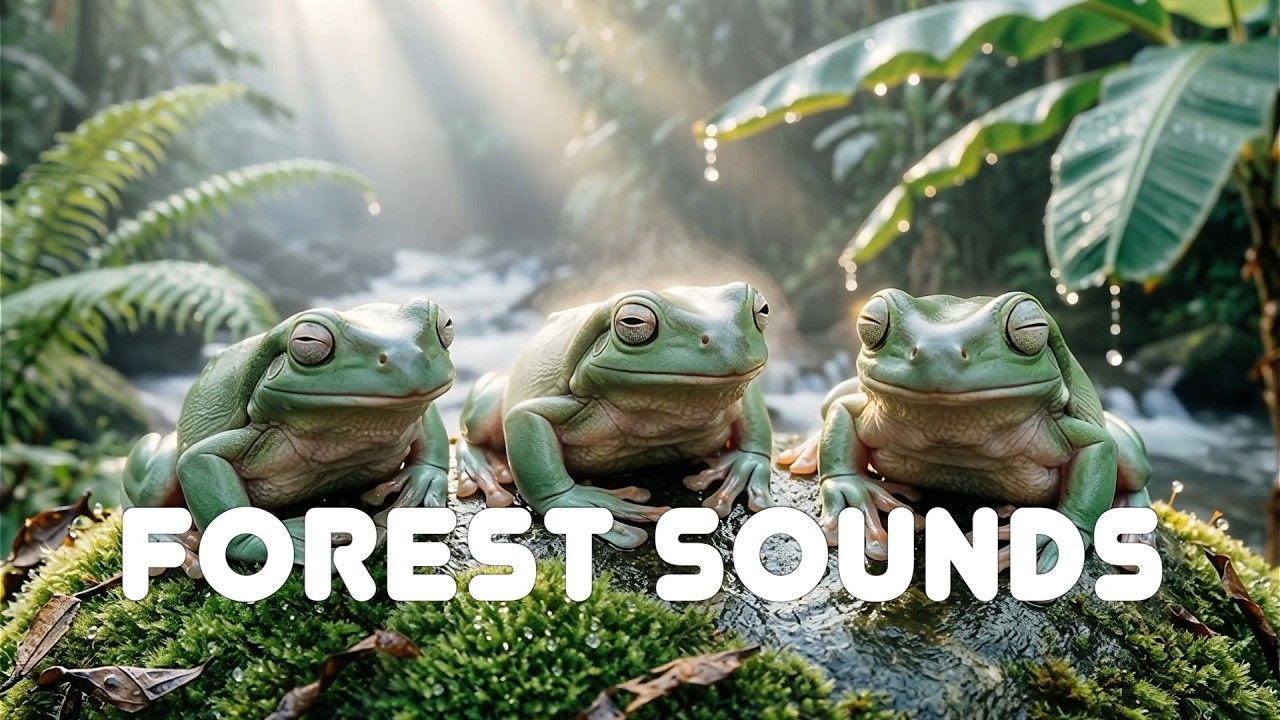 Forest Sounds 🌲Deep Forest Ambience 🌿 Relaxing River & Bird Sounds. Nature Sounds for Sleep