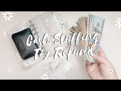 $1150 Tax Refund | Cash Envelope Stuffing | Sinking Fund + Daily Expense | 23 year old low income