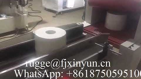 High speed automatic maxi roll paper shrink packing machine