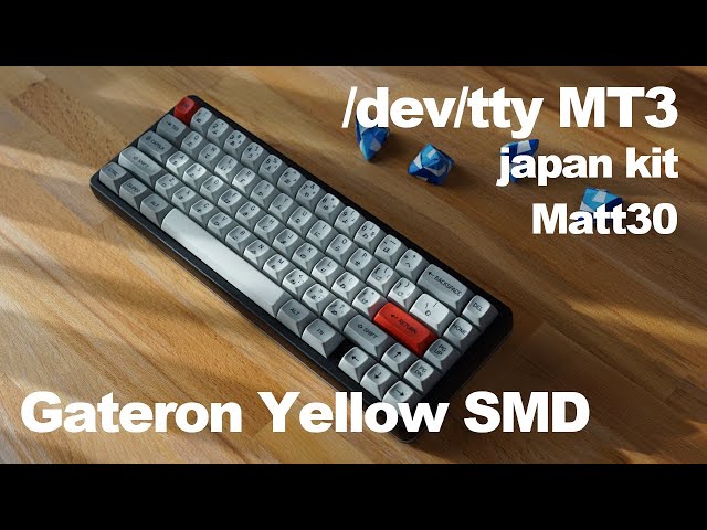 MT3 /dev/tty/ + Japan Kit w/ Gateron Yellow - YouTube