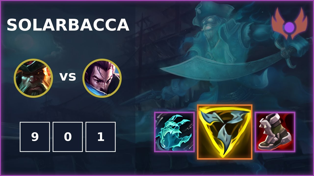 [ solarbacca ] Gangplank TOP vs Yasuo | NA MASTER | LOL Season 2022 ...