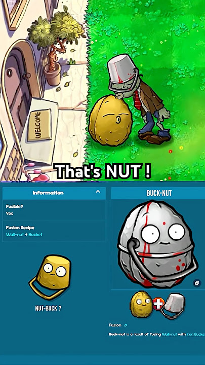 Wall-nut   Buckethead Zombie = ? (PVZ) #pvz #plantsvszombies