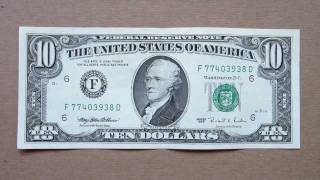 10 US Dollars Banknote (Ten US Dollars / 1995), Obverse and Reverse