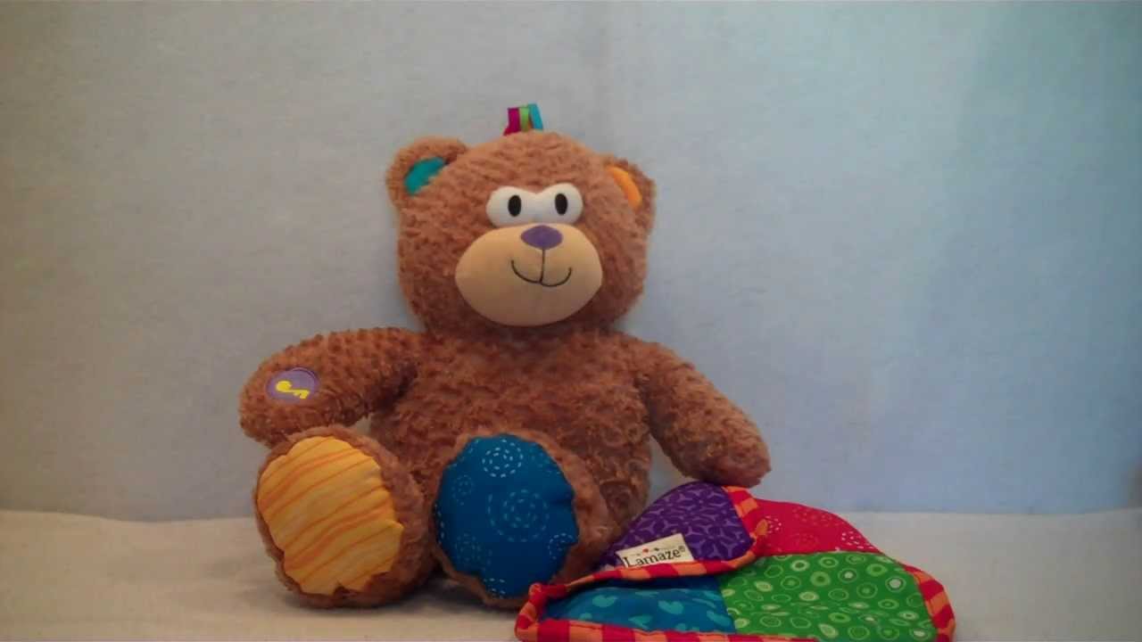Lamaze Peek-a-Boo Giggling Teddy Bear Plush Toy - YouTube