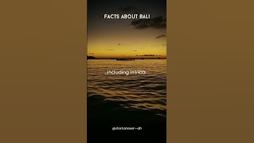 🏝️Facts about Bali