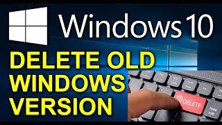 Удаление предыдущей версии Windows old