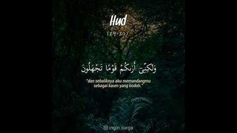 القارئ اسلام صبحي الآية 29-30 من سورة هود