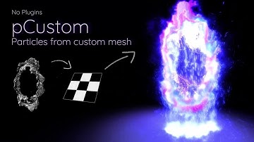 Spawn Particles from Mesh using pCustom - Fusion 3D Portal Part 2