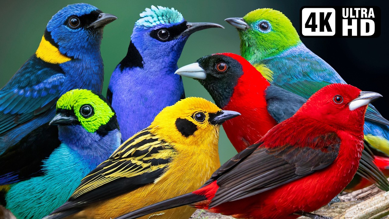 Most Beautiful Birds in the World: Tanagers 🌿 Breathtaking Beauty of Earth's Most Exquisite Birds 🌿