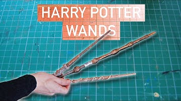 How To Make Harry Potter Wands! DIY Paper Prop Craft (Easy) ✨
