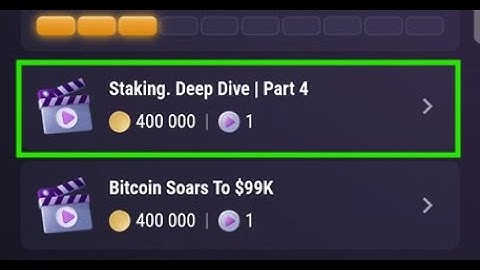 Staking. Deep Dive Part 4 | Tapswap Code Today