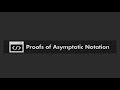 Data Structure and Algorithm I | Proofs of Asymptotic Notation
