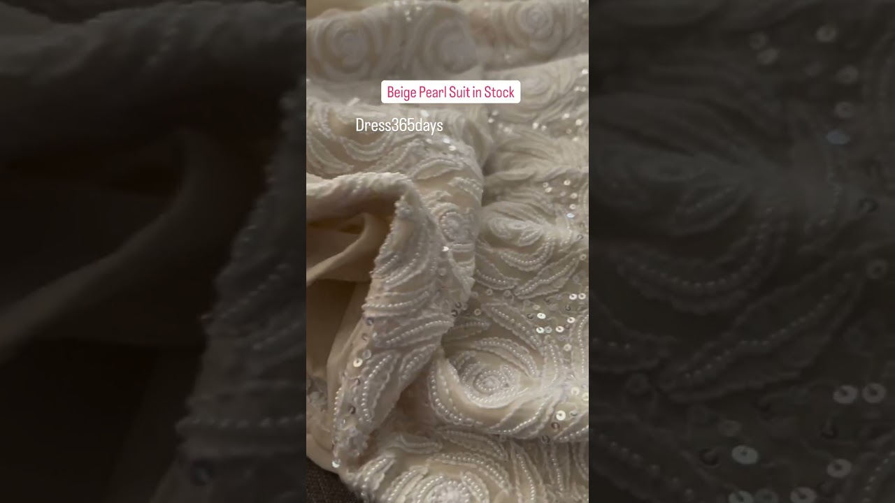 Beige Pearl Lucknowi Chikankari Suit 