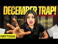 Dangerous NEET December Trap 🫨 Why January Will Not Save You for NEET 2026 🩺 Gopika Ma'am