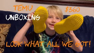 We spent over $300 on TEMU | Temu Unboxing (Scam or Deal?)