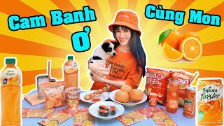 Thử Thách Sử Dụng Tất Cả Đồ Màu Cam Cùng MON - Vê Vê Channel