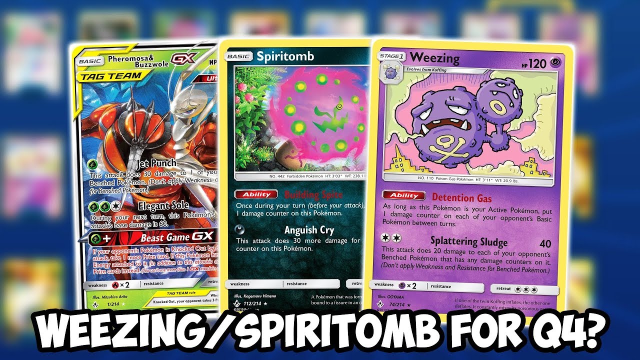 I Might Play This Deck To Q4! Weezing/Spiritomb Deck! Rebel Clash PTCGO