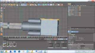 Cinema 4d - Mini gun tutorial - (part 2)