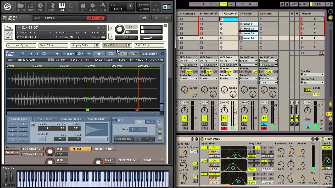 Ableton Live Tutorial - Make Dubtechno Chords with Kontakt