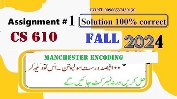 cs 610 assignment 1 solution fall 2024