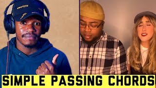 Learn to play "Because He Lives" Gospel Style | Simple Passing Chords