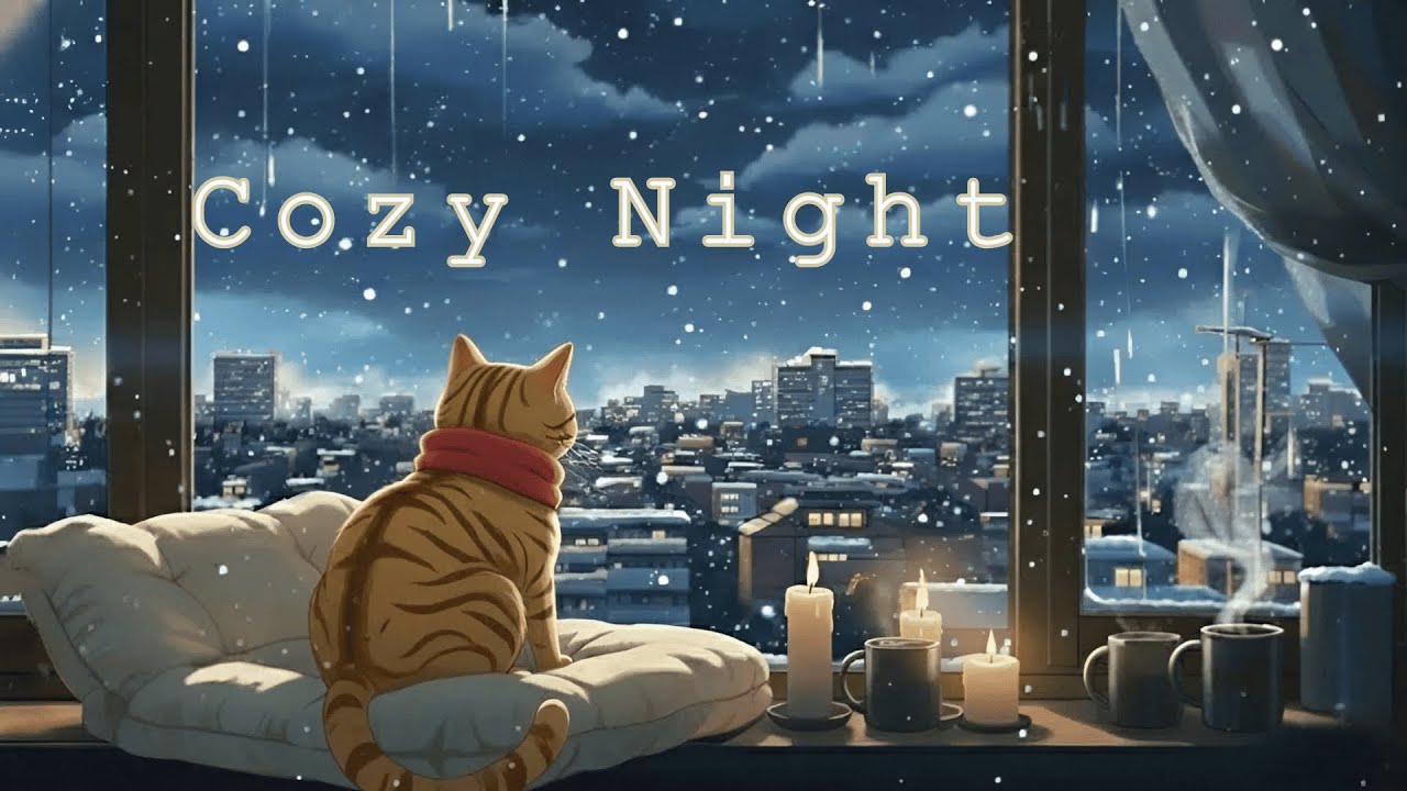 Why Does This Winter Night Feel So Peaceful ❄️🌙  Cozy Lofi Beats For Study / Chill / Relax / Sleep