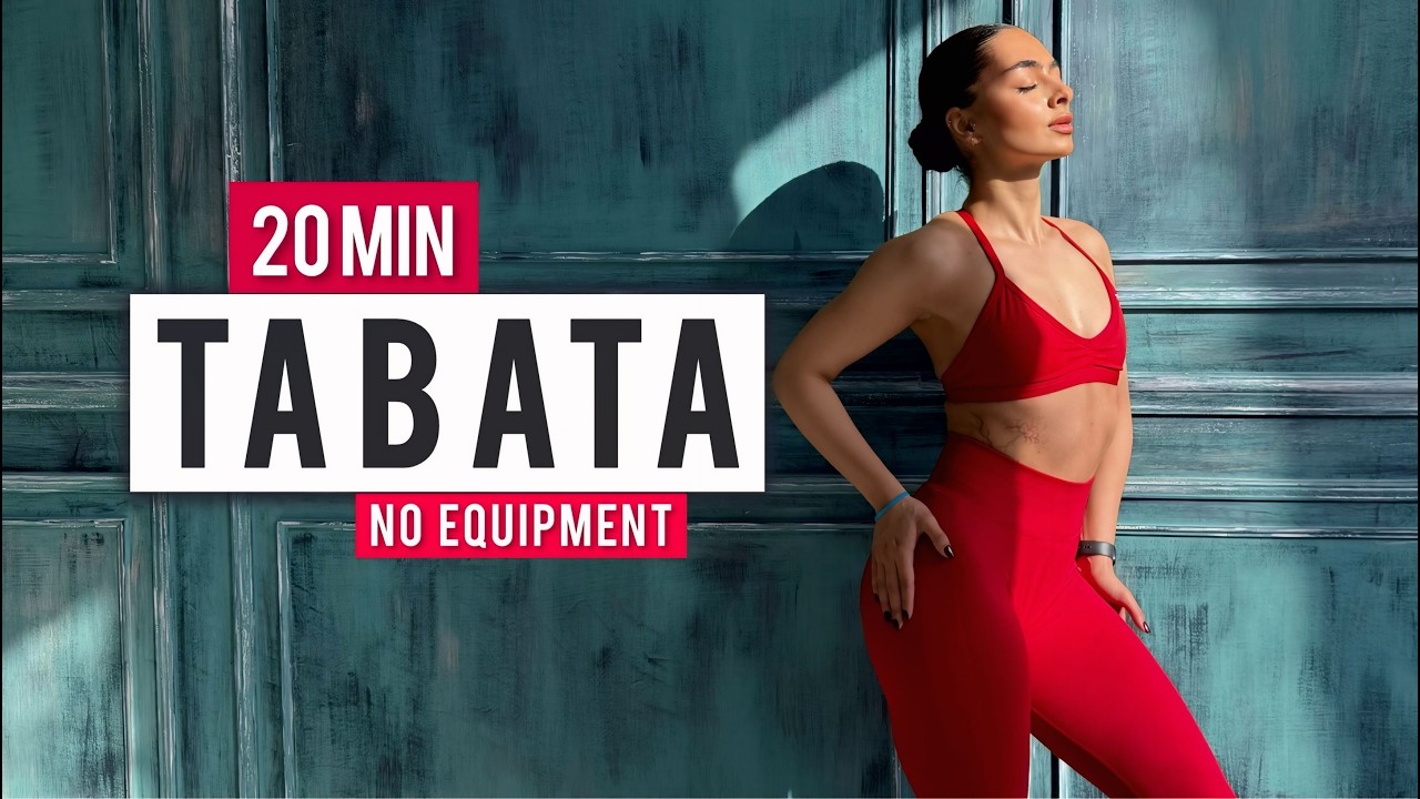 20 MIN TABATA WORKOUT | Full Body HIIT Cardio - No Equipment (Advanced Level)