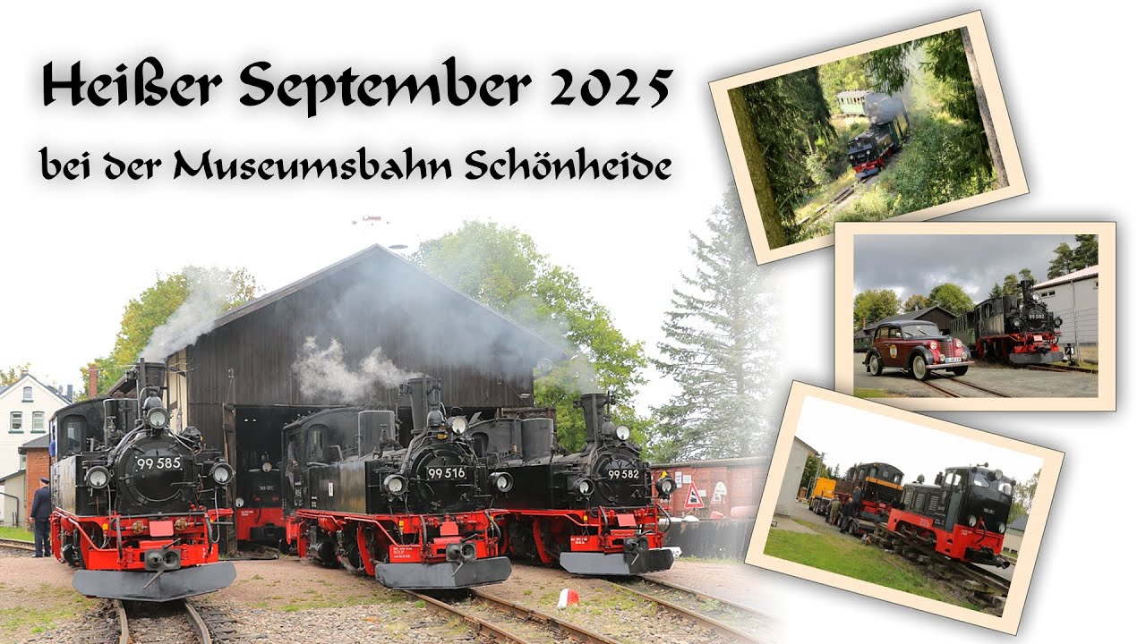 Heißer September 2025 bei der Museumsbahn Schönheide