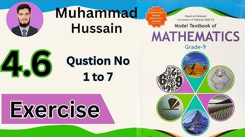 Exercise 4.6 LEC #11 Class 9 maths || NBF New Book 2025 || ex 4.6 Class 9 maths NBF